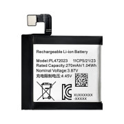 Baterija za Amazfit GTS 4 mini, PL472023, 270 mAh