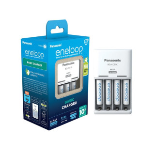 Punjač za Panasonic BQ-CC51E NiMH baterije i 4 Eneloop AAA baterije