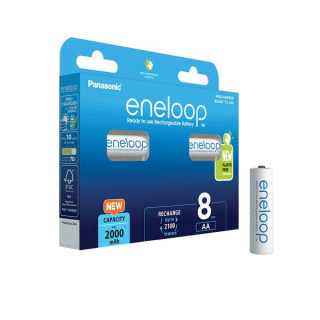 Panasonic Eneloop baterija AA, 8 kom