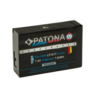 Baterija LP-E17 za Canon EOS 750D / M3 / M5 / M6, potpuno odkodirana, 1100 mAh