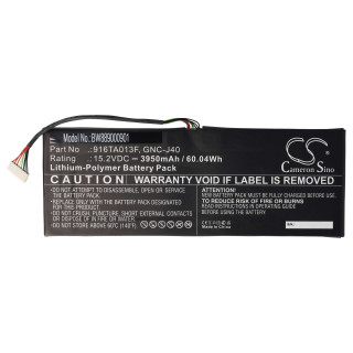 Baterija za Gigabyte P34G / P34W / P34F / P34K, 3950 mAh