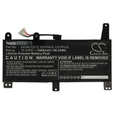 Baterija za Asus G531GU / G731GU / G712LU, C41N1731-2, 4300 mAh