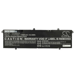 Baterija za Asus VivoBook Pro 14 / Pro 14X / Pro 15, C31N2019, 5400 mAh Baterija za Asus VivoBook Pro 14 / Pro 14X / Pro 15, C31N2019, 5400 mAh