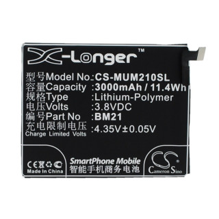 Baterija za Xiaomi Mi Note / Libra, BN21, 3000 mAh