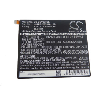 Baterija za Dell Venue 8 7000 / Venue 8 7840, 5500 mAh