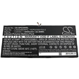 Baterija za Sony Xperia Tablet Z2, 6000 mAh
