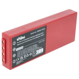 Baterija za HBC Radiomatic BA210040 / BA211060, crvena, 2000 mAh