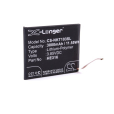 Baterija za Nokia 6, 3000 mAh