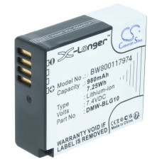 Baterija DMW-BLG10 / DMW-BLE9 za Panasonic Lumix DMC-GF3 / DMC-GF6 / DMC-TZ81, 980 mAh Baterija DMW-BLG10 / DMW-BLE9 za Panasonic Lumix DMC-GF3 / DMC-GF6 / DMC-TZ81, 980 mAh