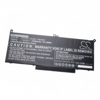 Baterija za Dell Latitude 7280 / 7290 / 7380 / 7390, 7.6 V, 7500 mAh