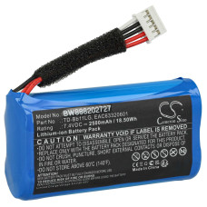 Baterija za LG Xboom Go PK7 / Music Flow P7, 2500 mAh