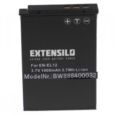 Baterija EN-EL12 za Nikon Coolpix S620 / S640 / S1000 / S8000, 1000 mAh Baterija EN-EL12 za Nikon Coolpix S620 / S640 / S1000 / S8000, 1000 mAh