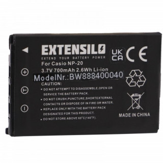Baterija NP-20 za Casio Exilim EX-M1 / EX-Z3 / EX-S3, 700 mAh Baterija NP-20 za Casio Exilim EX-M1 / EX-Z3 / EX-S3, 700 mAh