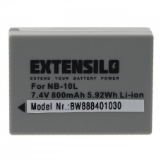 Baterija NB-10L za Canon PowerShot SX40 / SX50 / G10, 800 mAh Baterija NB-10L za Canon PowerShot SX40 / SX50 / G10, 800 mAh