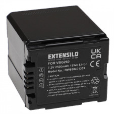 Baterija VW-VBG260 za Panasonic HDC-SD1 / HDC-HS100 / HDC-SD100 / HDC-SD707, 2500 mAh