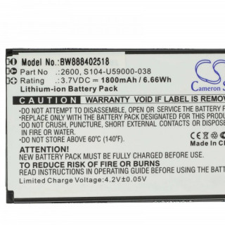 Baterija za Wiko Sunny 2 Plus, 1800 mAh