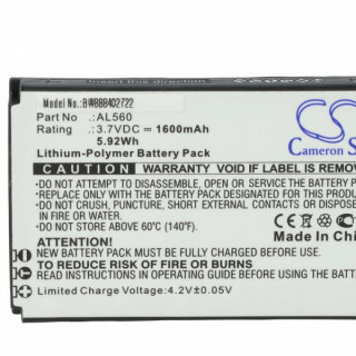 Baterija za Beafon AL560, 1600 mAh