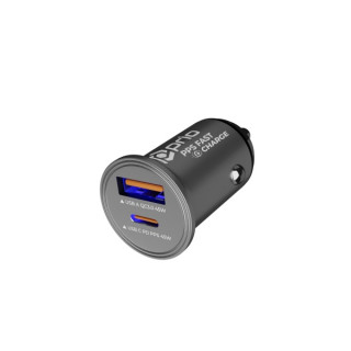 Automobilski punjač za uređaje s priključkom USB-C / USB-A, dupli, 45W