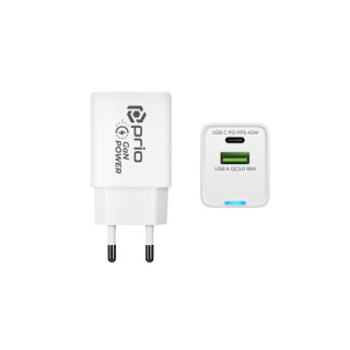 Punjač / adapter USB-A / USB-C, GaN, PD, 45W