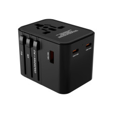 Univerzalni putni adapter za UK / US / EU / Kinu, 2 x USB-C izlaz i 1 x USB-A izlaz