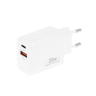 Punjač / adapter USB-A / USB-C, GaN, PD, 20 W