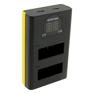 Punjač za bateriju GoPro Hero 13, MicroUSB, dupli