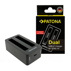 Punjač za bateriju Insta360 X5, CINSBAHA, USB-C, dupli Punjač za bateriju Insta360 X5, CINSBAHA, USB-C, dupli