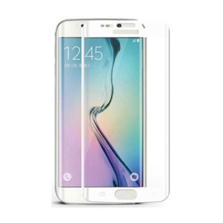 Kaljeno zaštitno staklo za Samsung Galaxy S6 Edge Plus, Full Cover 3D, bijelo