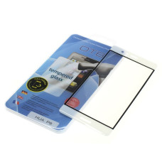 Kaljeno zaštitno staklo za Huawei P9, Full Cover 3D, belo