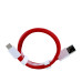 OnePlus Warp kabel s USB-A na USB-C, crven, 1.0 m