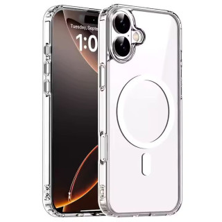 Silikonski omot za Apple iPhone 16 Plus, Magsafe, transparentan Silikonski omot za Apple iPhone 16 Plus, Magsafe, transparentan