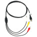 Adapter audio/video s USB na 3 x RCA priključak Adapter audio/video s USB na 3 x RCA priključak