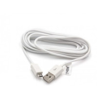 Podatkovni kabel s USB-A na MicroUSB 2.0, bijeli, 3,0 m