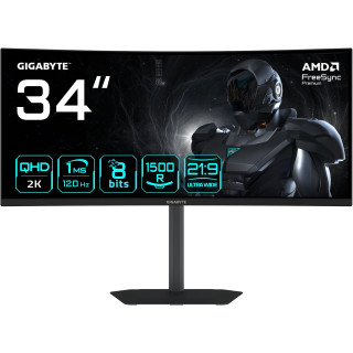 Monitor Gigabyte GS34WQCA 86,36 cm (34″) UWQHD 3440x1440 Monitor Gigabyte GS34WQCA 86,36 cm (34″) UWQHD 3440x1440
